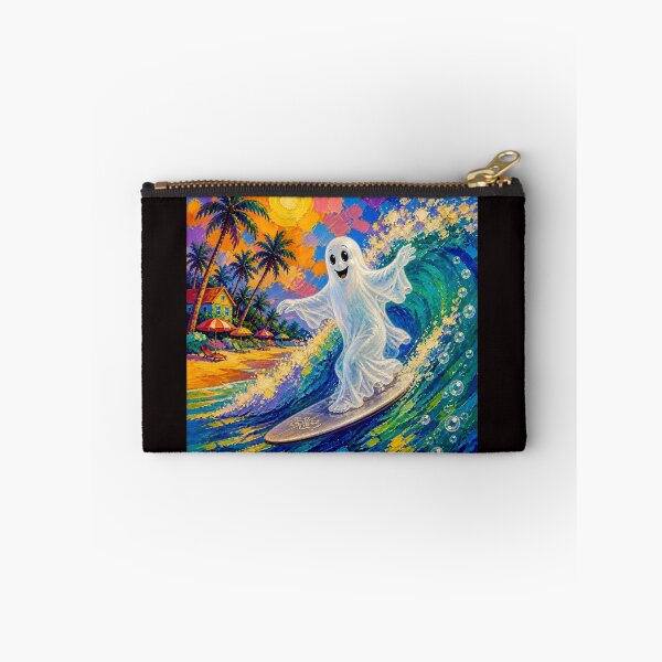 Item preview, Whimsical Ghost Surfer #1 designed and sold by Helios Be. Lavsh.