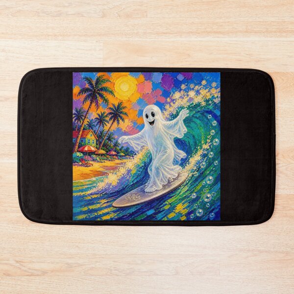 Item preview, Whimsical Ghost Surfer #1 designed and sold by Helios Be. Lavsh.