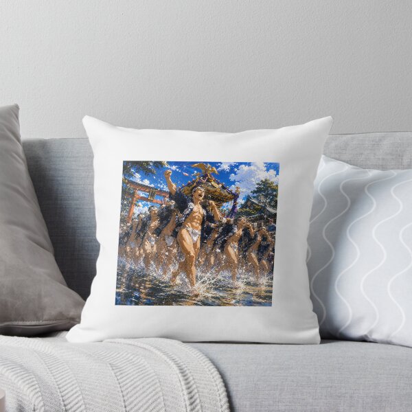 Item preview, Mikoshi Bearers of Edo in Summer – Modern Japanese Art designed and sold by Fumi723.