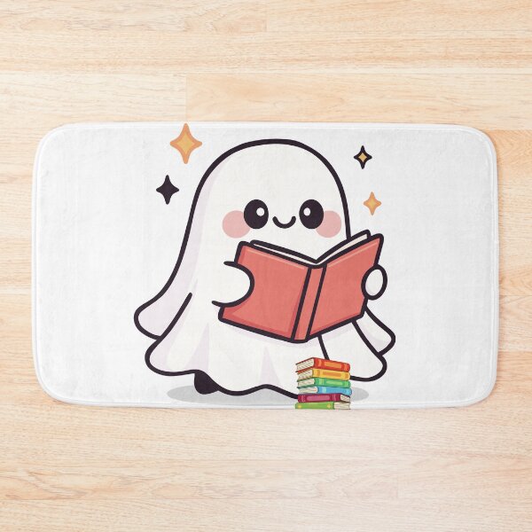 Item preview, Cute Ghost Reading Book Kawaii Halloween Design designed and sold by     Sela Art .