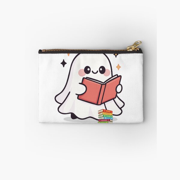 Item preview, Cute Ghost Reading Book Kawaii Halloween Design designed and sold by     Sela Art .