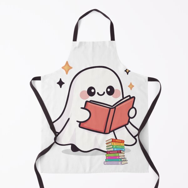 Item preview, Cute Ghost Reading Book Kawaii Halloween Design designed and sold by     Sela Art .
