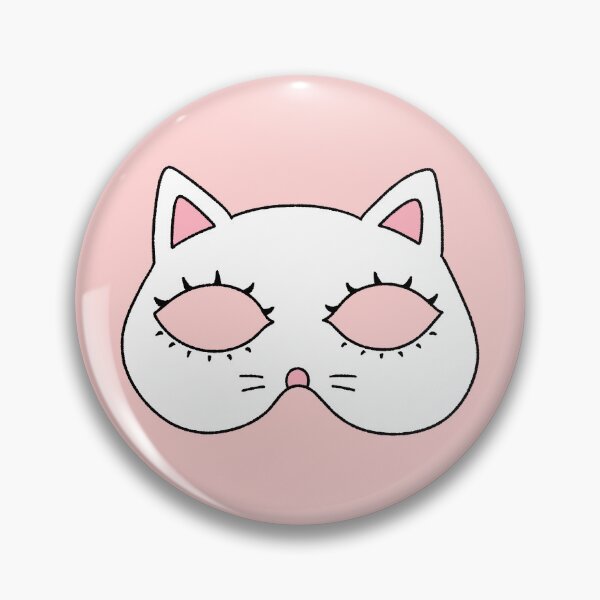 Item preview, Cute Cat Mask Line Art Drawing designed and sold by ubborn.