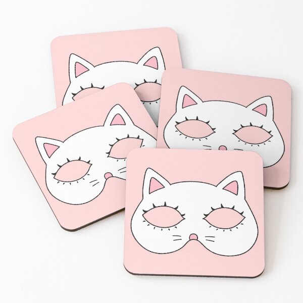 Item preview, Cute Cat Mask Line Art Drawing designed and sold by ubborn.