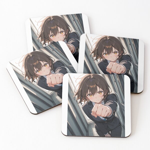 Item preview, Manga - Modern Heroine in Suit, Dynamic Energy and Intense Gaze designed and sold by AnimeShin.
