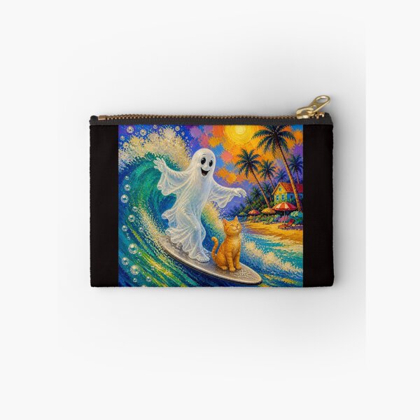 Item preview, Whimsical Ghost Surfer #2 designed and sold by Helios Be. Lavsh.