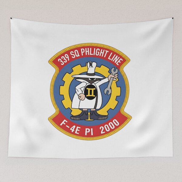 Item preview, 339 Squadron "Phlight Line" F-4E PI 2000 Phantom Maintenance Patch designed and sold by CharlieDesings.
