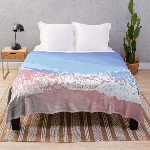 Item preview, Dreamy Pastel Beach Waves Beauty Landscape designed and sold by mazyoy.