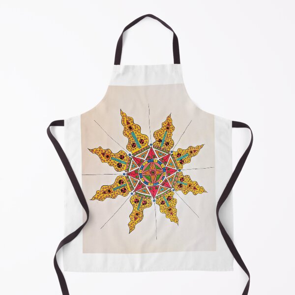 Item preview, Geometric Star Compass designed and sold by owls_are_robots_too.