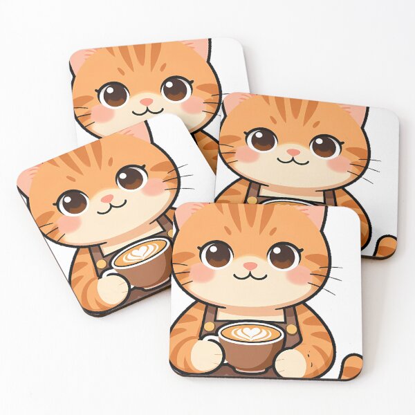 Item preview, Barista Cat Making Coffee designed and sold by pumsquare.