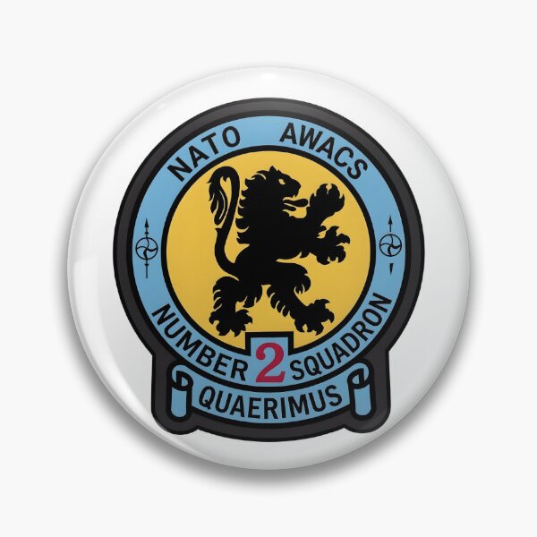 Artikelvorschau, NATO AWACS Flying Squadron 2 „Quaerimus“ Militärpatch entworfen und verkauft von CharlieDesings.