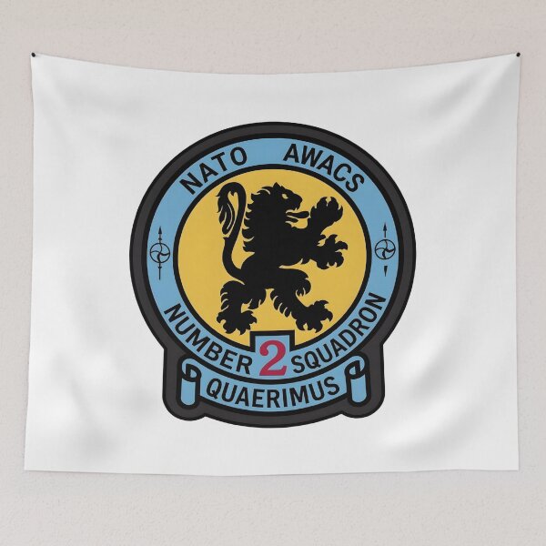 Item preview, NATO AWACS Flying Squadron 2 "Quaerimus" Military Patch designed and sold by CharlieDesings.