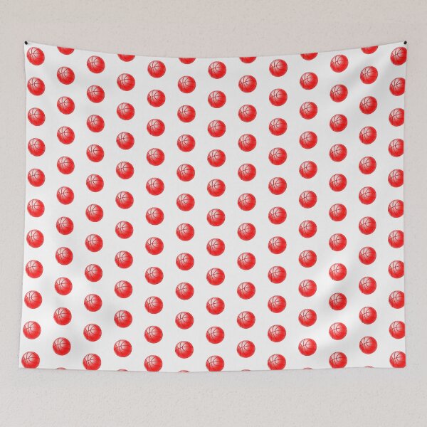 Item preview, Red Basketball Line Art Illustration designed and sold by pattern-archive.