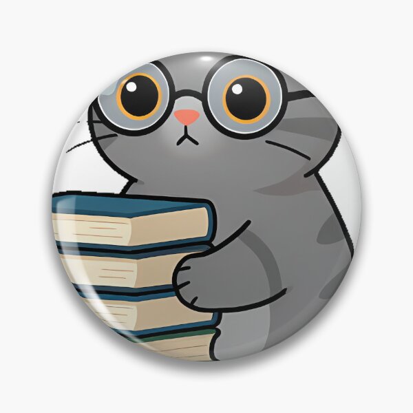 Item preview, Librarian Cat with Books designed and sold by pumsquare.