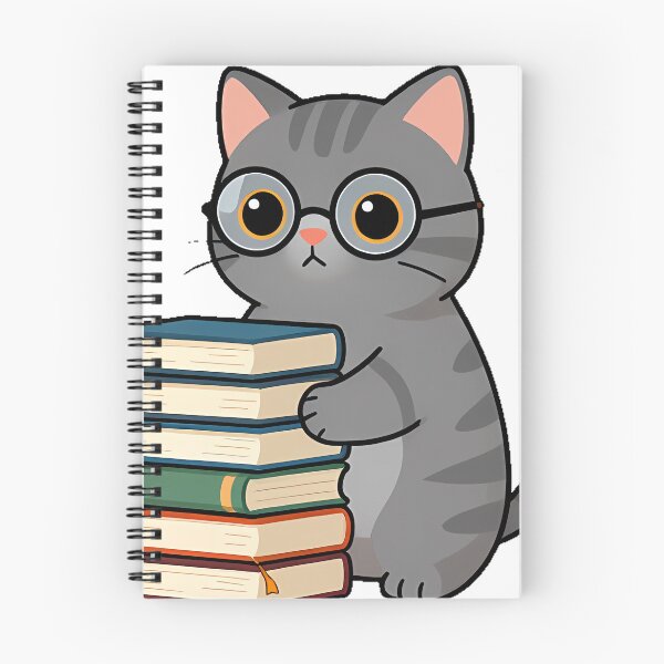 Item preview, Librarian Cat with Books designed and sold by pumsquare.