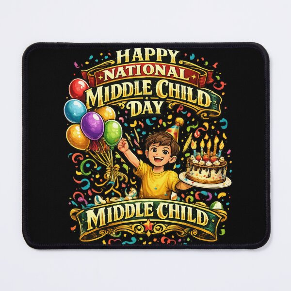 Item preview, Happy National Middle Child Day T-Shirt | Birthday Celebration Sibling Apparel designed and sold by irfanshikh.