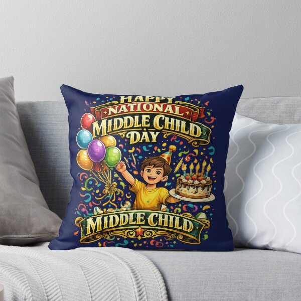 Item preview, Happy National Middle Child Day T-Shirt | Birthday Celebration Sibling Apparel designed and sold by irfanshikh.