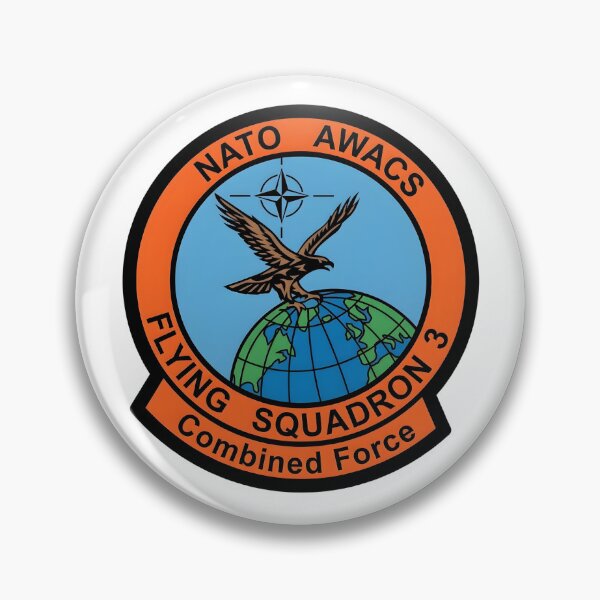 Item preview, NATO AWACS Flying Squadron 3 "Combined Force" Military Patch designed and sold by CharlieDesings.