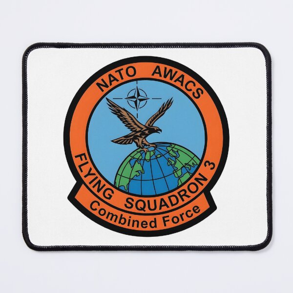 Item preview, NATO AWACS Flying Squadron 3 "Combined Force" Military Patch designed and sold by CharlieDesings.