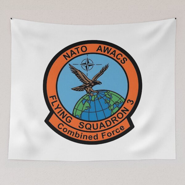 Item preview, NATO AWACS Flying Squadron 3 "Combined Force" Military Patch designed and sold by CharlieDesings.