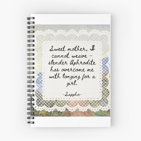 Item preview, Slender Aphrodite Sappho quote designed and sold by dpergola.