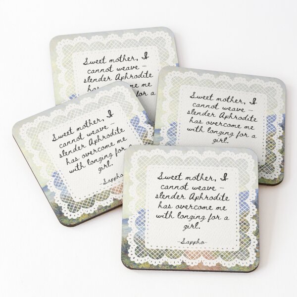 Item preview, Slender Aphrodite Sappho quote designed and sold by dpergola.