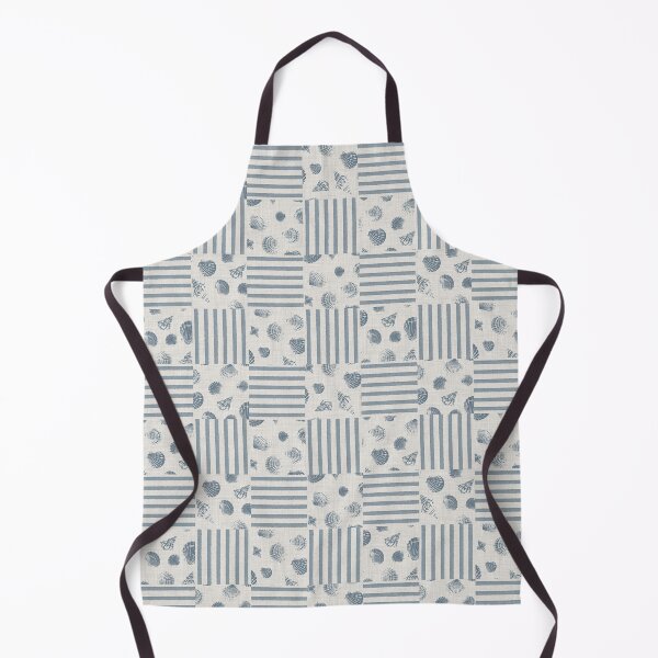 Item preview, Vintage Blue Seashell Quilt designed and sold by caladayart.