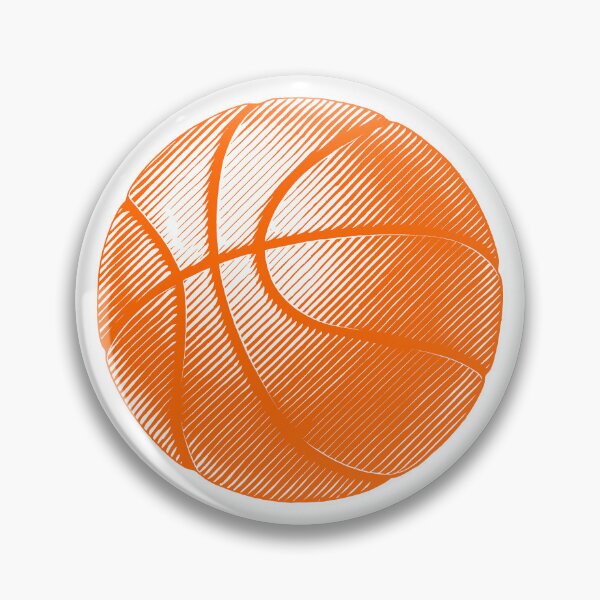 Item preview, Orange Basketball Line Art Illustration designed and sold by pattern-archive.