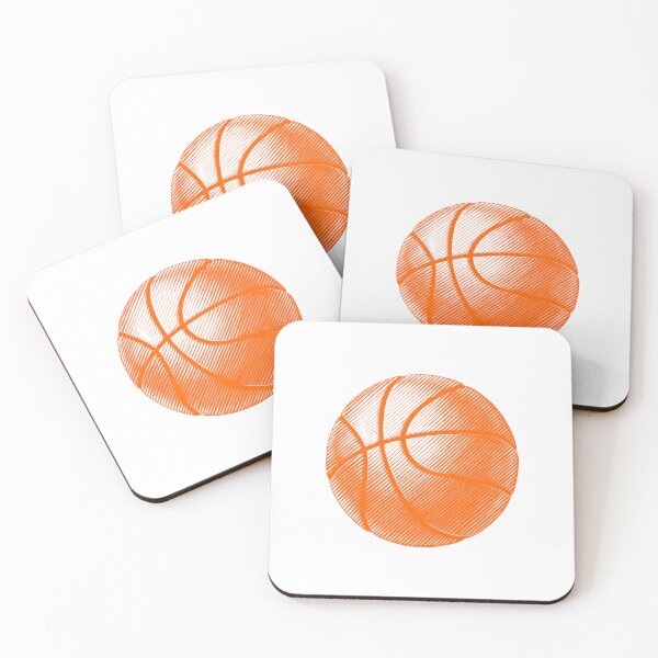 Item preview, Orange Basketball Line Art Illustration designed and sold by pattern-archive.