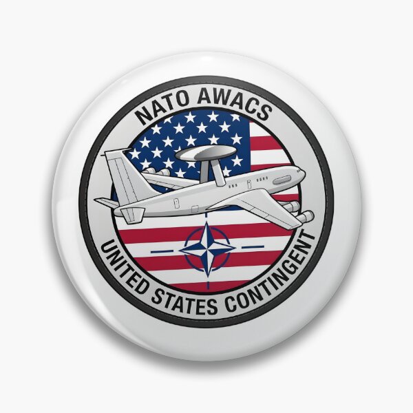Item preview, NATO AWACS United States Contingent Military Patch designed and sold by CharlieDesings.