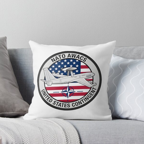 Item preview, NATO AWACS United States Contingent Military Patch designed and sold by CharlieDesings.