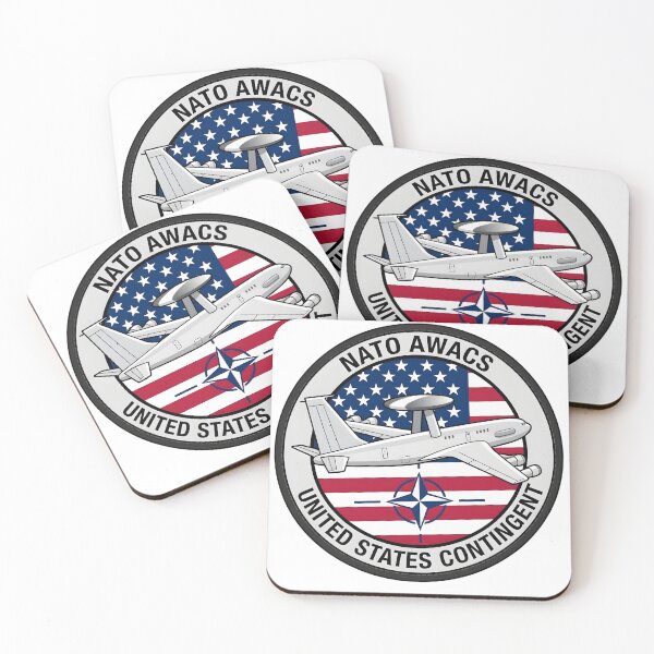 Item preview, NATO AWACS United States Contingent Military Patch designed and sold by CharlieDesings.