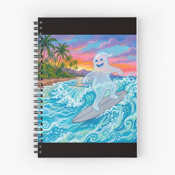 Item preview,  Whimsical Ghost Surfer #3 designed and sold by Helios Be. Lavsh.