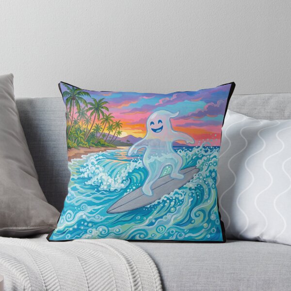 Item preview,  Whimsical Ghost Surfer #3 designed and sold by Helios Be. Lavsh.