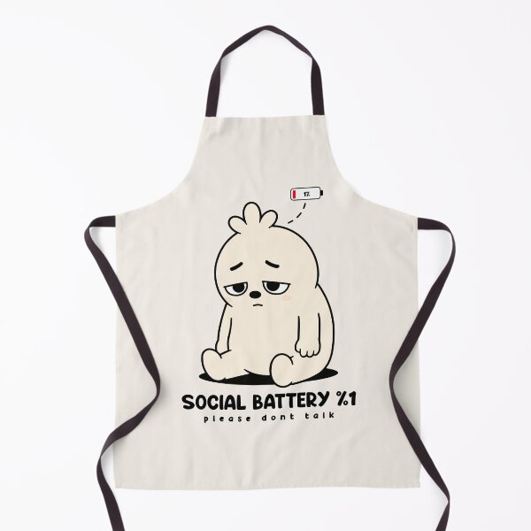 Item preview, Social Battery 1% | Introvert Mood Meme designed and sold by Zerhof.