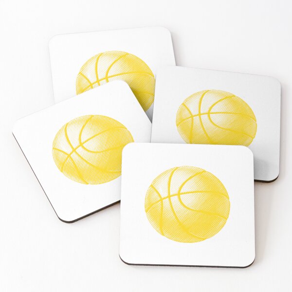 Item preview, Gold Basketball Line Art Illustration designed and sold by pattern-archive.