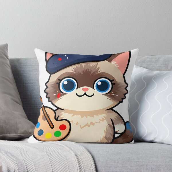Item preview, Painter Cat with Palette designed and sold by pumsquare.