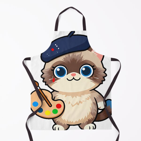 Item preview, Painter Cat with Palette designed and sold by pumsquare.