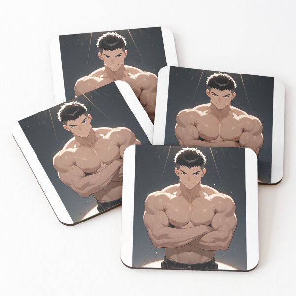 Item preview, Manga - Muscular Anime Hero, Sleek and Intense Figure designed and sold by AnimeShin.