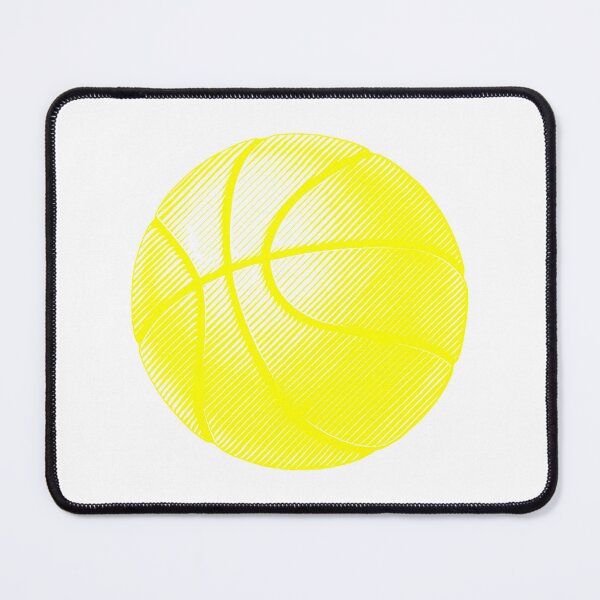 Item preview, Yellow Basketball Line Art Illustration designed and sold by pattern-archive.