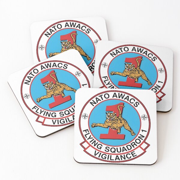 Item preview, NATO AWACS Flying Squadron 1 "Tigers" Military Patch designed and sold by CharlieDesings.
