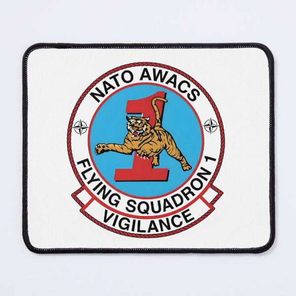 Item preview, NATO AWACS Flying Squadron 1 "Tigers" Military Patch designed and sold by CharlieDesings.