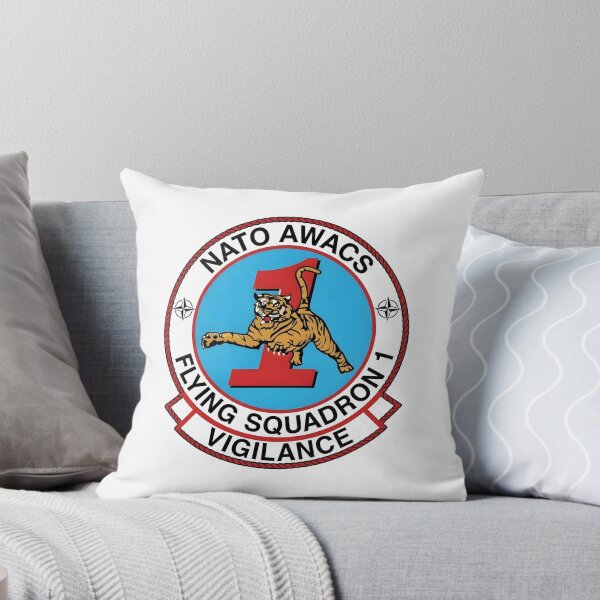 Item preview, NATO AWACS Flying Squadron 1 "Tigers" Military Patch designed and sold by CharlieDesings.