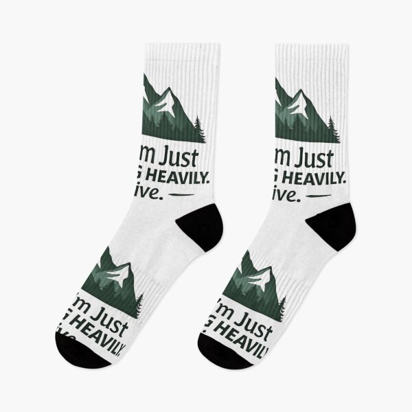 Item preview, Relax I'm Just Breathing Heavily I'm Alive Mountain Hiking designed and sold by GabeMountainArt.