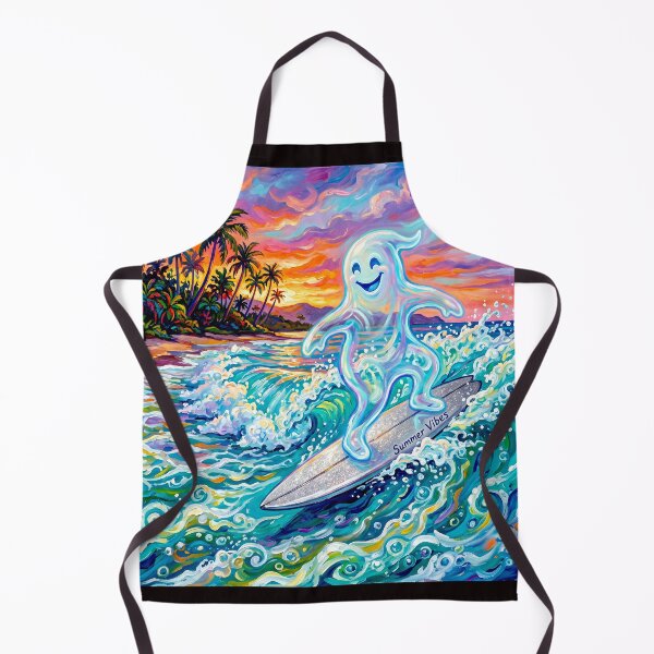 Item preview, Whimsical Ghost Surfer #4 designed and sold by Helios Be. Lavsh.