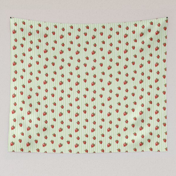 Item preview, Strawberry with Green Striped Pattern  designed and sold by LouieVanille.