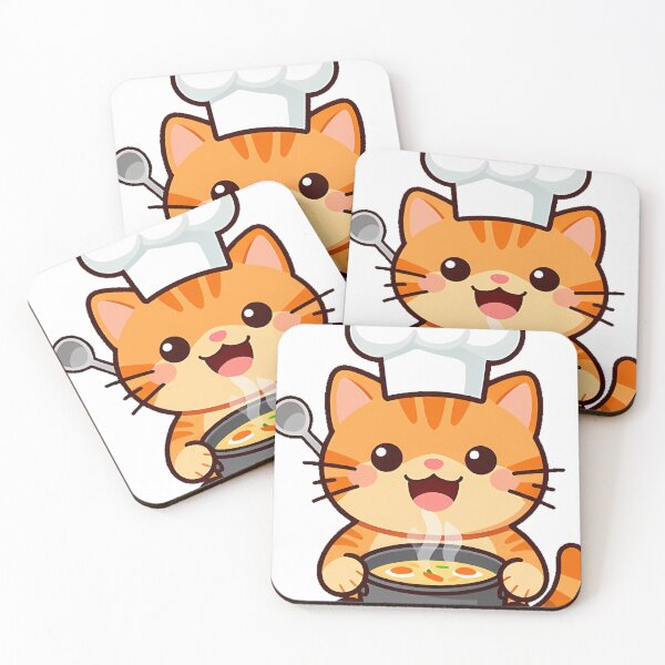 Item preview, Chef Cat with Soup Pot designed and sold by pumsquare.
