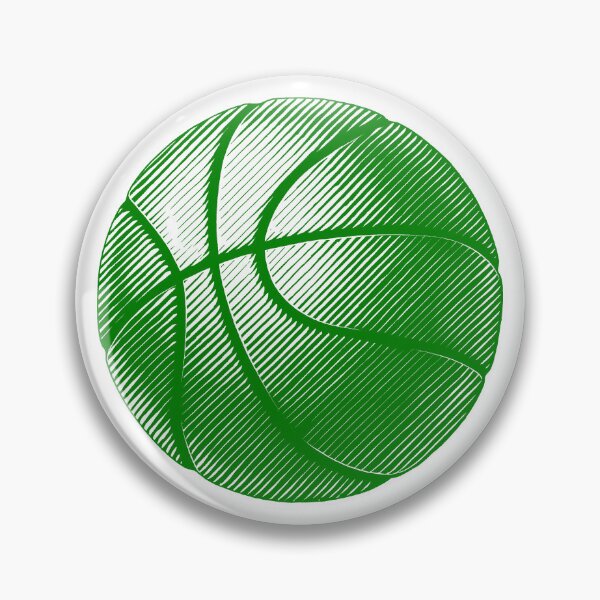 Item preview, Green Basketball Line Art Illustration designed and sold by pattern-archive.
