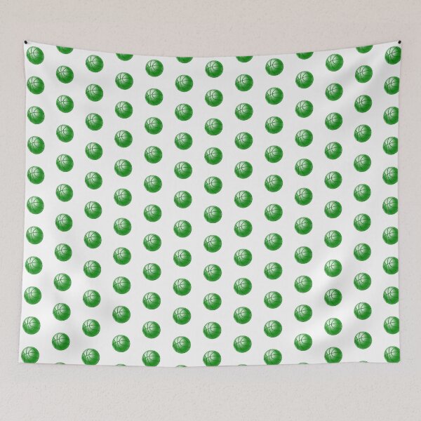 Item preview, Green Basketball Line Art Illustration designed and sold by pattern-archive.