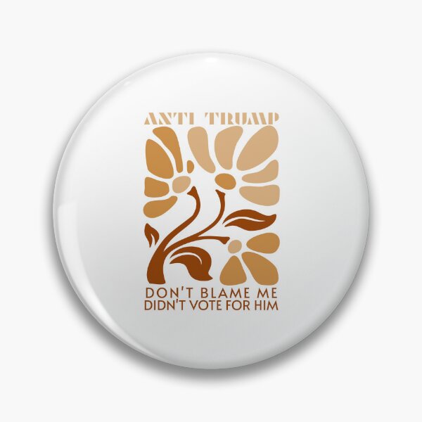Item preview, Anti Trump Retro Floral Protest designed and sold by drchzak.